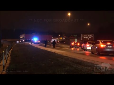 02-14-2021 Jackson, MS - Major Metro Wrecks - Semi Jack Knifes - Car Down Ravine