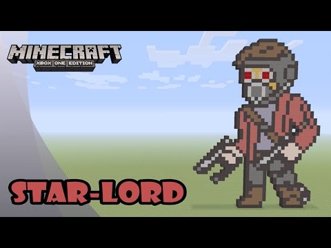 Minecraft: Pixel Art Tutorial and Showcase: Star-Lord (Guardians of the Galaxy Vol. 2)