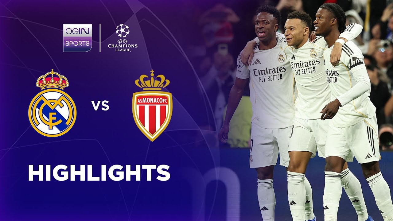 Real Madrid 6-1 Monaco | Champions League 25/26 Match Highlights