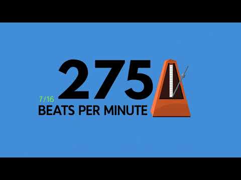 275 BPM 7/16 Metronome