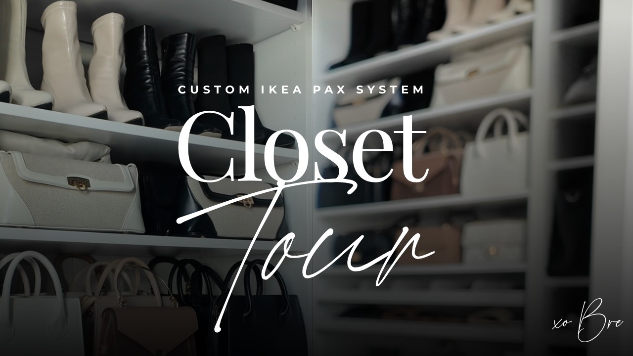 IKEA PAX Closet Tour: Custom Small Apartment Closet Makeover