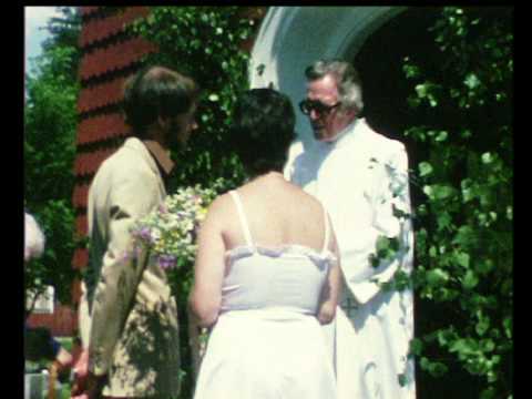 Bröllop 1979 i Hjulsjö kyrka.