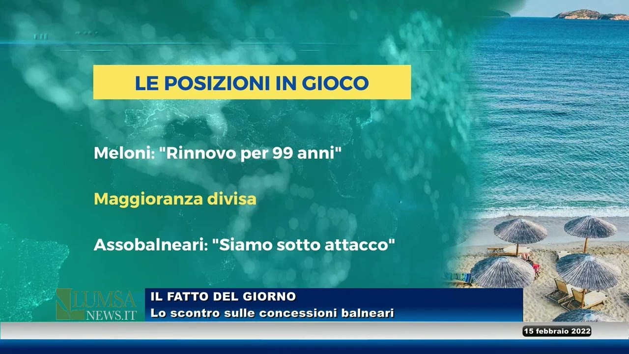 Lo scontro sulle concessioni balneari