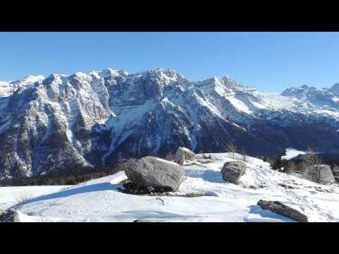 panorama 360° dal monte Vigo Marilleva ski area Campiglio