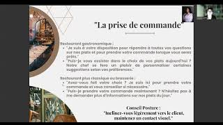 Le service en salle, de l'accueil au départ des clients