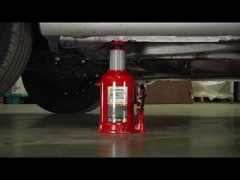 Strongway Hydraulic High Lift Double Ram Bottle Jack - 2-Ton Capacity, 5 15/16in.14 1/2in. Lift Rang