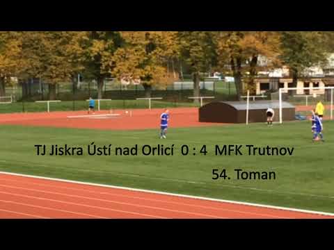 U17 TJ Jiskra Ústí nad Orlicí - MFK Trutnov, gólové akce, 14.10.2017