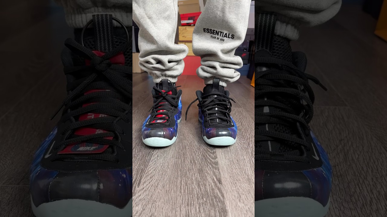 Nike Foamposite one Galaxy 2025 on feet