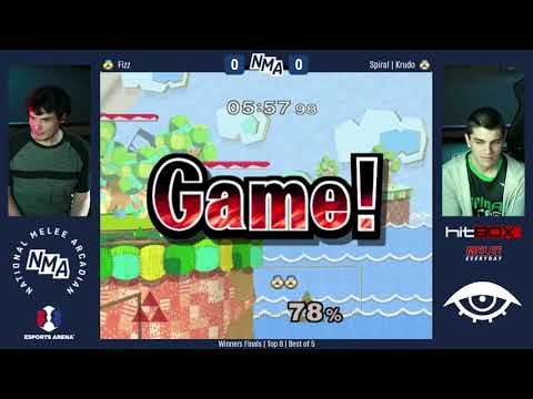 NMA2 - Fizz (Sheik) VS Spiral | Krudo (Sheik) - SSBM - Top 8 - Winners Finals