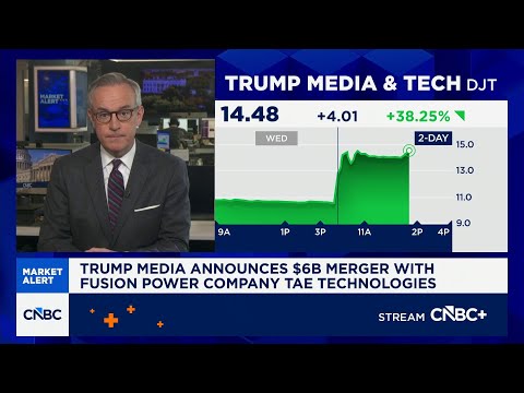 Trump Media announces $6 billion merger with fusion company, sending shares higher