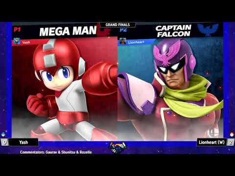 SSB India June 3 - GRAND FINALS - Lionheart (Pokemon Trainer/Captain Falcon) vs Yash (Megaman)