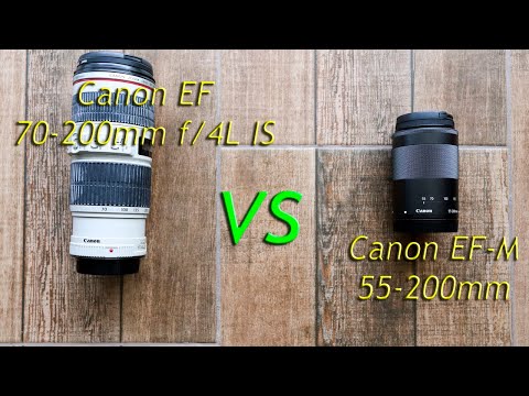 Canon EF 70-200mm f/4L IS vs Canon EF-M 55-200mm