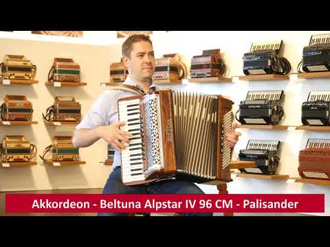 Akkordeon - Beltuna Alpstar IV 96 CM - Palisander - Musik Rumberger - Heute und Morgen / Amsel Polka