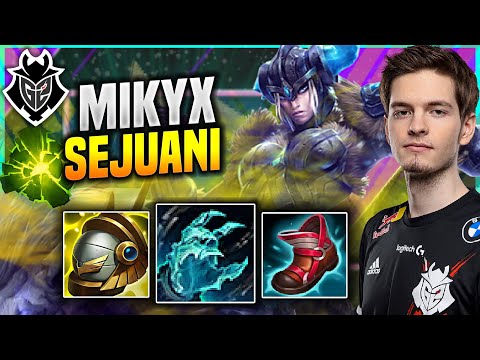 MIKYX TRIES SOME SEJUANI SUPPORT! - G2 Mikyx Plays Sejuani SUPPORT vs Galio! | Patch 11.15