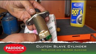 Replacing and reverse bleeding - clutch slave cylinder Land Rover.