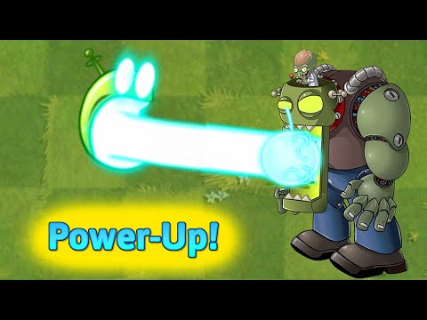 Plants vs Zombies 2 Mod - Laser Bean LEVEL 999999 Power-Up vs All Zombot