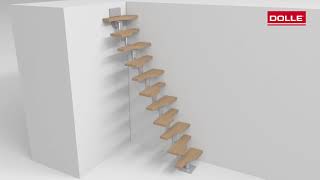 DOLLE ATLANTA - úsporné schody do 300cm - přímé