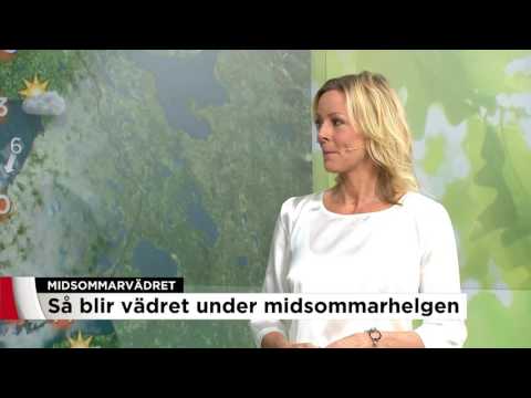 Här blir det sol - så blir midsommarvädret - Nyheterna (TV4)