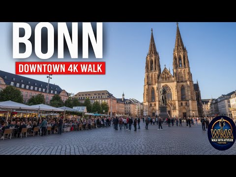 📍 Bonn, Germany 4K Walking Tour – Captions & Immersive Sound [4K Ultra HD/60fps]