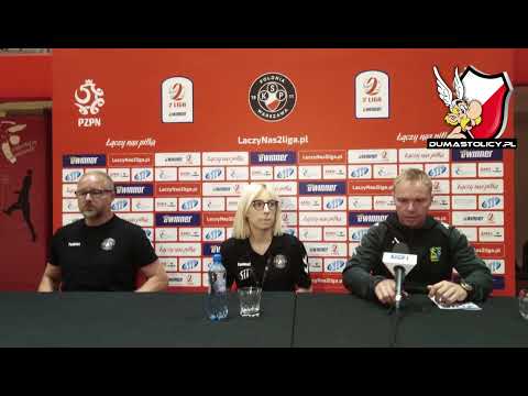 Konferencja prasowa po meczu Polonia Warszawa - Siarka Tarnobrzeg