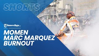 Marc Marquez Bersemangat Ikuti Parade Motogp, Sempat Lakukan Atraksi Burnout di Depan Penggemar