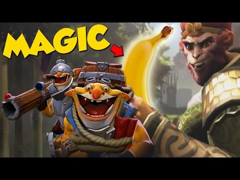 TECHIES AND THE MAGICAL BANANA! - DotA 2 Funny Moments
