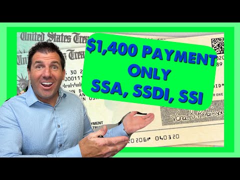 $1,400 Make-Up Payment Only for Social Security, SSDI, SSI
