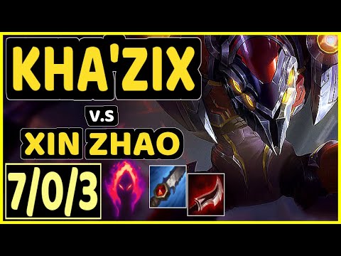 KEIO (KHA'ZIX) vs XIN ZHAO - 7/0/3 KDA JUNGLE CHALLENGER GAMEPLAY - BR