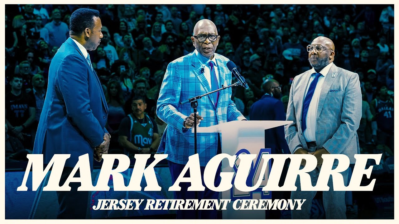 Mark Aguirre Jersey Retirement Ceremony