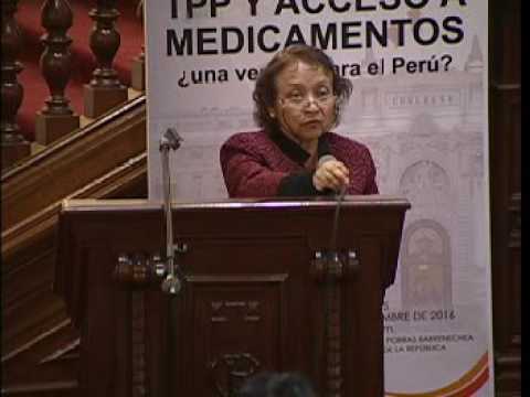 Dra. Amelia Villar Lopez Decana del Colegio de Químicos Farmacéuticos del Perú- FORO TPP PARTE 10