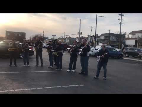 South Phila String Band at a Protest against Gambling at a Local Establishment