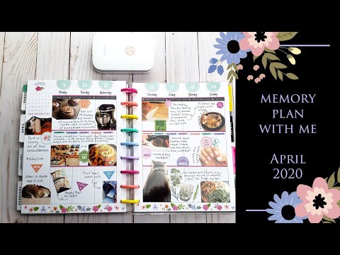 Plan With Me ** Memory Planner ** April 2020