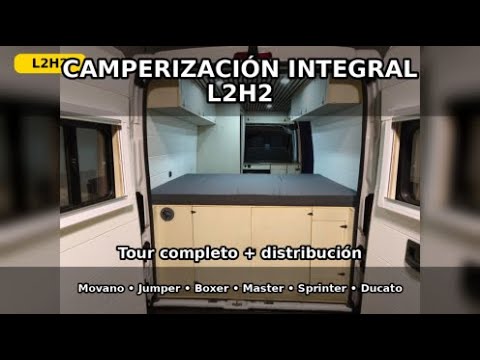 Camperizacion Integral L2H2 escalando un Kit Mueble Camper 3 en 1