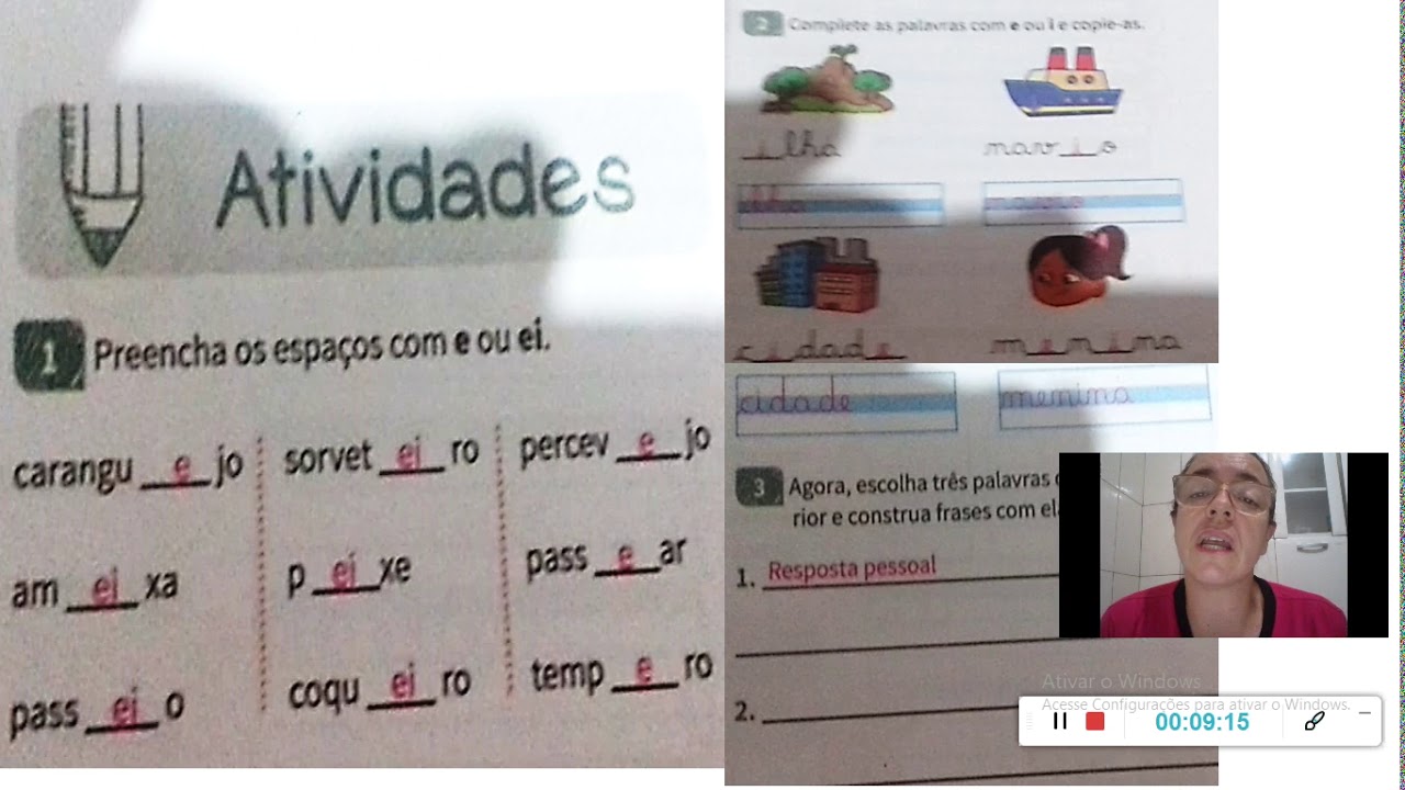 Correção das atividades de gramática - 2º ano Professora Joela Santana