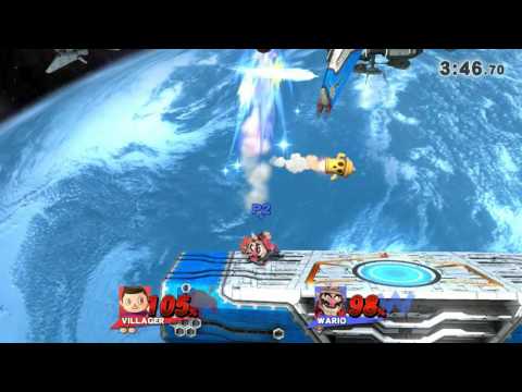 Super Smash Bros. Wii U: Villager (OutcastAutumn) vs. Wario
