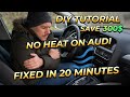 How To Fix No Heat On Audi Skoda Volkswagen Seat Heater Control Valve Replacement