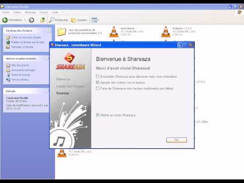 comment regler shareaza avec windows 7