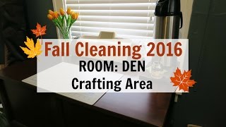 Fall Cleaning: Den - Decluttering My Crafting Area