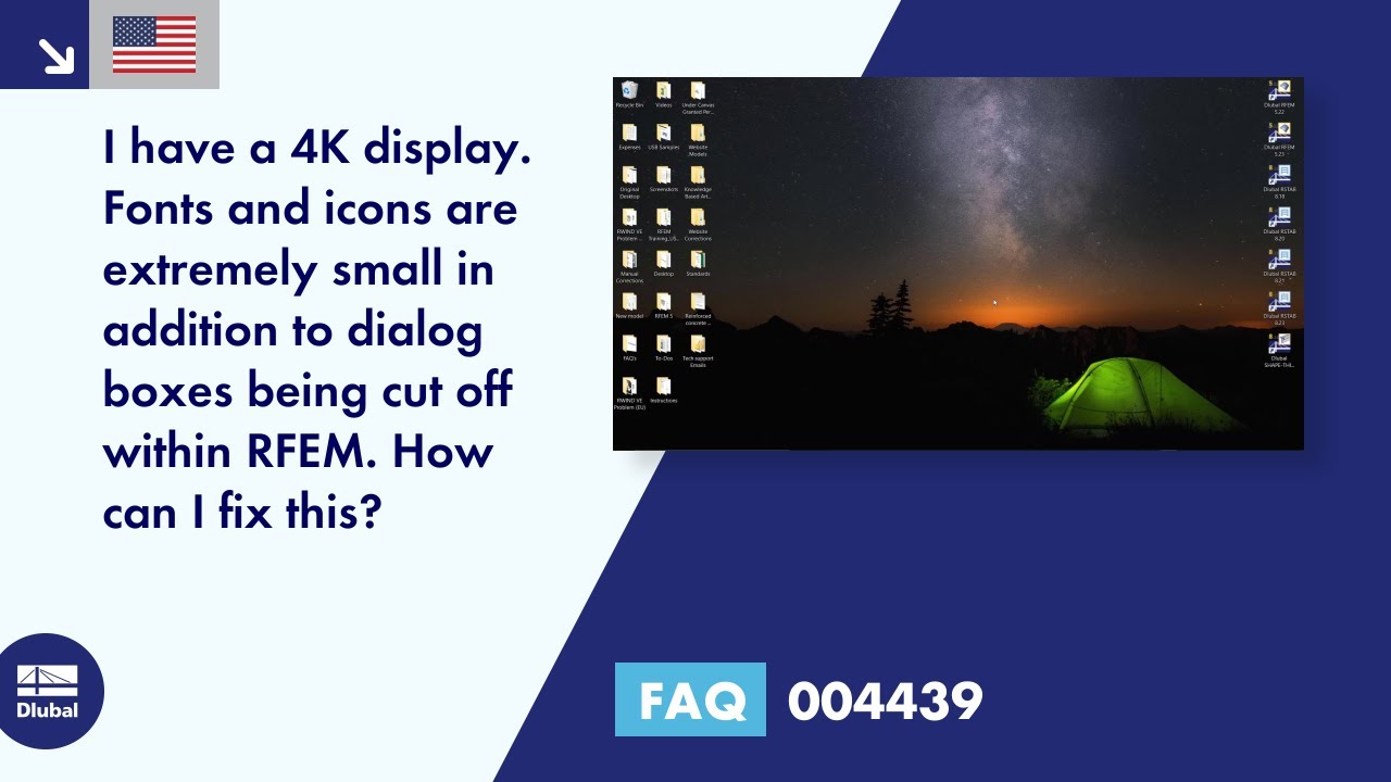 FAQ 004439 | I have a 4K display. Fonts and icons are extremely small in addition to dialog boxes...