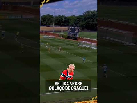 E ESSE GOLAÇO DO HAALAND NO TREINO? 🥵⚽ #shorts
