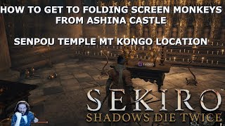 Sekiro How To Get To Folding Screen Monkeys Location | Senpou Temple | Mt Kongo Map Guide