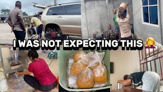 OUR CAR TIRE DEFLECTED AND STOPPED US HALFWAY || HOW I MADE MOI MOI WITH NYLON + WATER FACTORY
