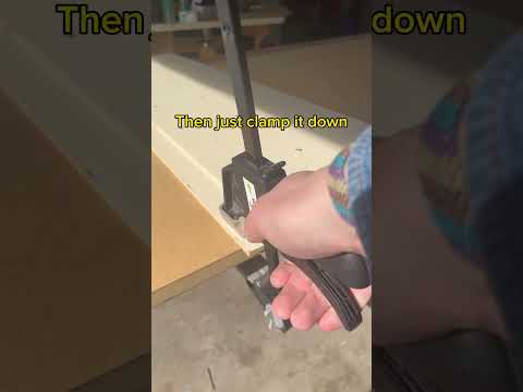 Don’t have a track saw? Make this easy circular saw guide instead. #woodworking #tipsandtricks