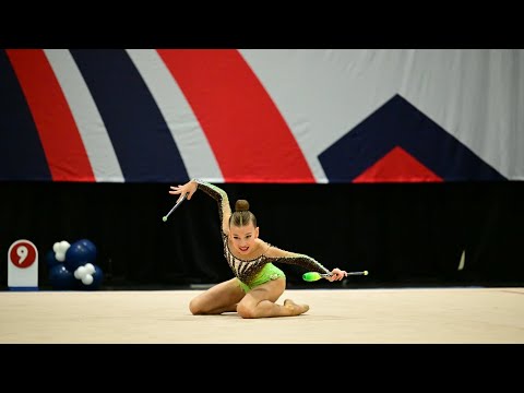 Clubs routine at DVP Nationals. Level 8. Score 11.400