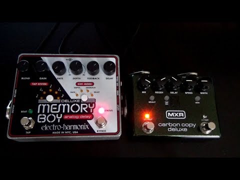 MXR Carbon Copy Deluxe vs. Electro Harmonix Deluxe Memory Boy - Analog Delay Comparison