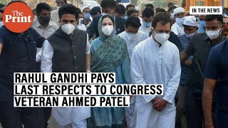 Rahul Gandhi goes to Gujarat Baruch to pay last respects to senior party leader Ahmed Patel | DOWNLOAD THIS VIDEO IN MP3, M4A, WEBM, MP4, 3GP ETC