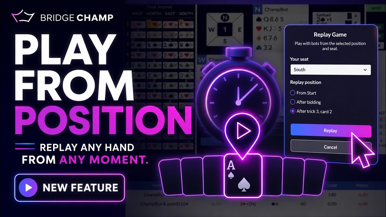 Replay Any Bridge Hand From Any Point