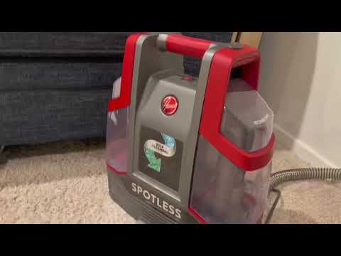 Review and demo of Hoover Spotless Portable Carpet and Upholstery cleaner