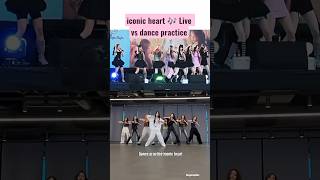 Download lagu Live vs Dance practice iconic heart 🎶 #hearts2hearts #kpop mp3