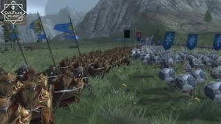 CRAZY CLOSE 8 Player Battle for The Dwarven Mountain - Third Age Total War Gameplay